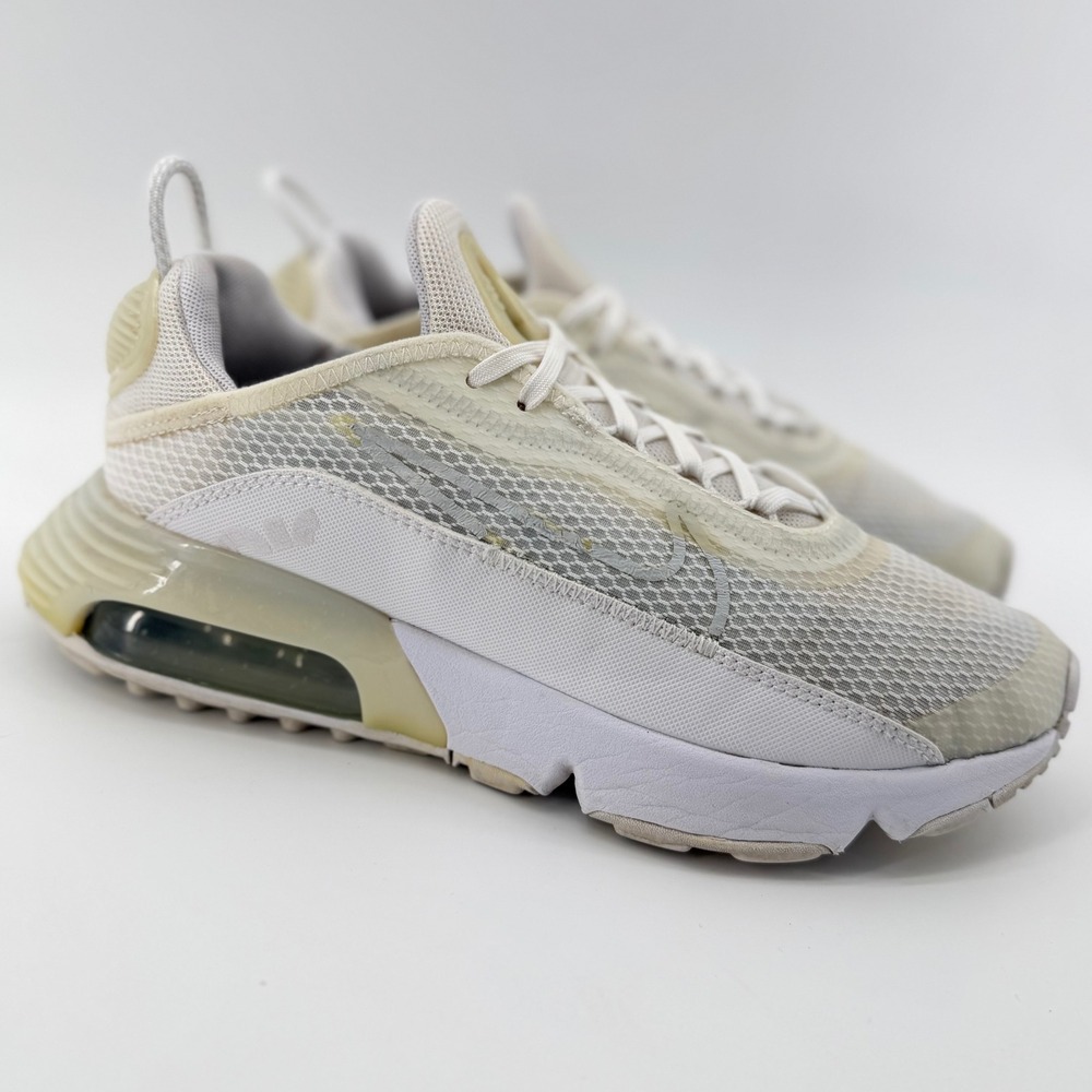 Nike Air Max 2090 (GS) Kids Size 6.5Y Triple White Running Shoes Sneakers